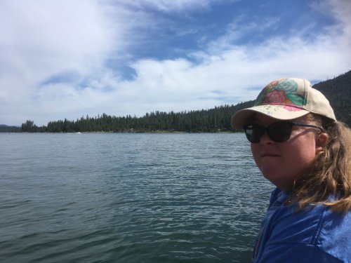 Melissa at the lake